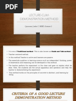 Lecture-Cum-Demonstration Method: Quinones, Leslie C. BSED-Science 2