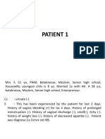 Anemic Patient With Cervix Cancer