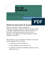 Matriz Adyacencia