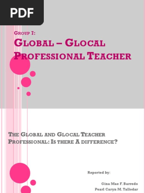The Global and Glocal Teacher Professional