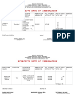 Effective Date of Integration