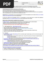 BLS CAN10Toronto PassportRe Issue Checklist