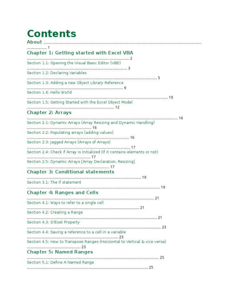 Excel VBA Guide: Basics to Advanced | PDF | Array Data Type | Microsoft ...