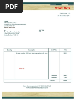 credit note 2