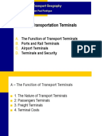 Topic 4 - Transportation Terminals: A. B. C. D