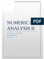 Numerical Analysis II Muzammil Tanveer
