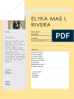 Elyka Mae I. Rivera: About Me
