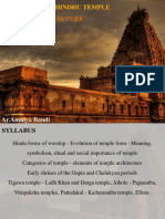 EVOLUTION OF HINDU TEMPLE ARCHITECTURE