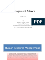 Management Science: UNIT-4