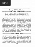 Theory of Water Filtration