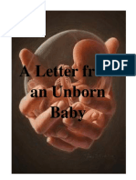 Letter from an Unborn Baby - Prenatal Perspective