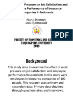 Effect of Job Pressure On Job Satisfaction and Employee Performance of Insurance Companies in Indonesia