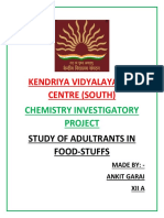Kendriya Vidyalaya Asc Centre (South) : Chemistry Investigatory Project