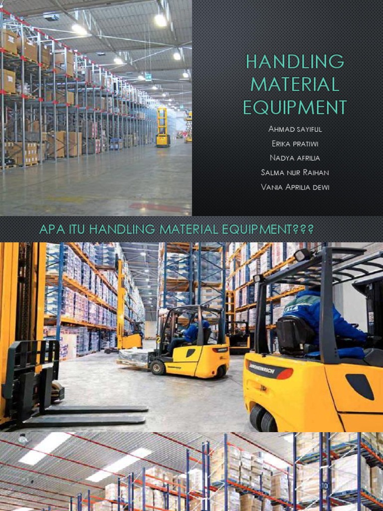 Handling Material Equipment | PDF | Supply Chain Management | Logistics
