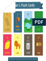 Letter L Flash Cards 2x3 PDF