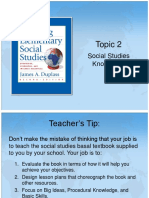 Topic 2: Social Studies Knowledge