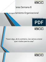 IACC Comportamiento Organizacional Tarea Semana 8 