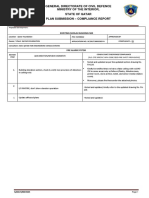 General Directorate of Civil Defence Ministry of The Interior, State of Qatar Plan Submission - Compliance Report