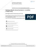 Defining A Bobath Clinical Framework - A Modified E-Delphi Study