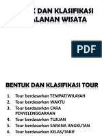 Bentuk Dan Klasifikasi Perjalanan