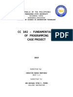 CC 102 - Fundamentals of Programming Case Project: Republic of The Philippines