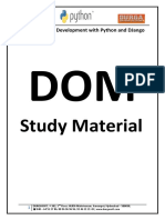 Full Stack Web Development with Python and DJango - Document Object Model (DOM).pdf