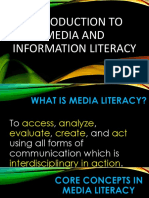 Introduction To Media and Information Literacy