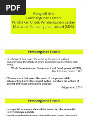 18 Kuliah 13a Geografi Dan Pendidikan Untuk Pembangunan Lestari