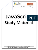 Full Stack Web Development With Python and DJango - Java Script PDF