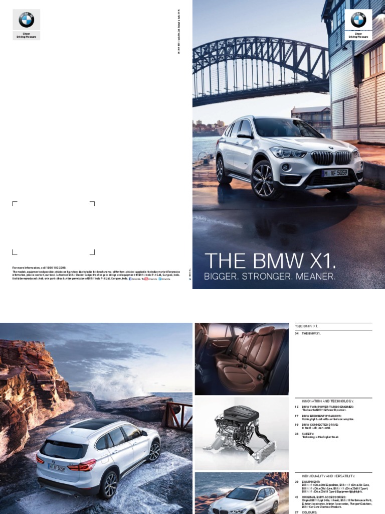 BMW X1 Brochure | PDF | Headlamp | Trunk (Car)