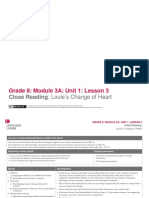 Grade 8: Module 3A: Unit 1: Lesson 3: Close Reading: Louie's Change of Heart