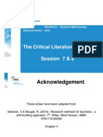 7 - 8 The Critical Literature Review