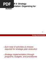 CHAPTER 9 Strategy Implementation: Organizing For Action: Strategic Management & Business Policy