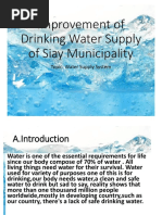 Improvement of Drinking Water Supply of Siay Municipality