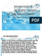 Improvement of Drinking Water Supply of Siay Municipality