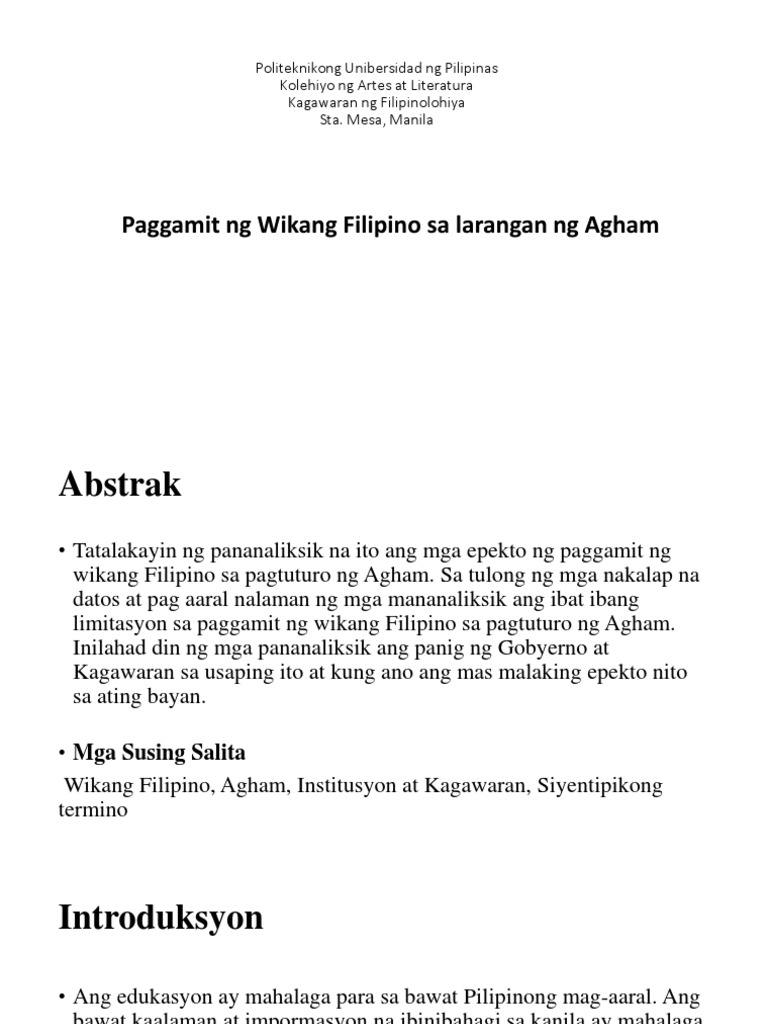 Agham | PDF