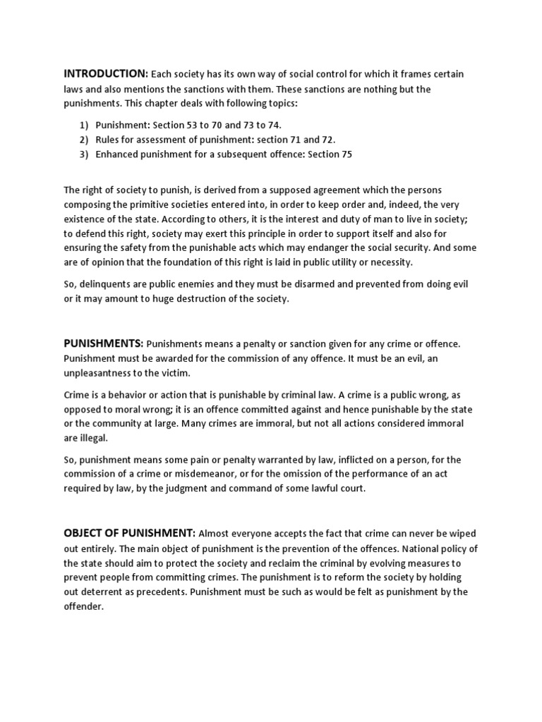 Of Punishment Penal Code 1860 PDF Punishments Crime & Violence