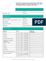 Questionnaire Hepatitis A