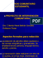 Proyecto Servicio Comunitario Estudiantil DRC Mabel