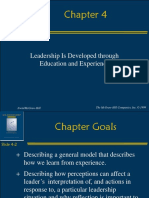 Leadership Is Developed Through Education and Experience: Slide 4-1