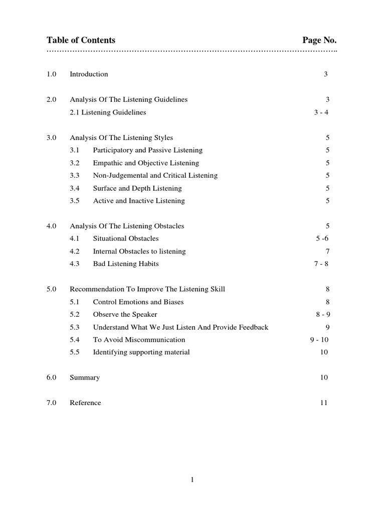 Effective Listening Skills Guide | PDF | Nonverbal Communication ...
