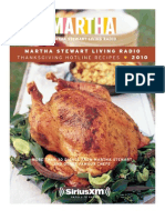 Martha Stewart Living Radio Thanksgiving Recipes 2010