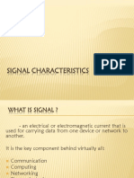 Signal Characteristics