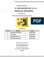 Analysis and Design of A G+4 Residential Building: A Project Report On