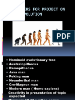 Human Evolution Project Parameters