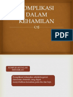 Komplikasi Dalam Kehamilan