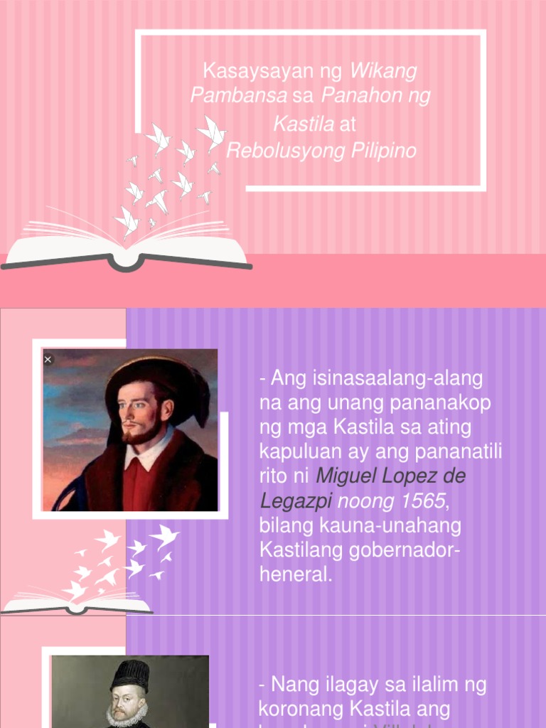 Kasaysayan Ng Wikang Pambansa Sa Panahon Ng Kastila