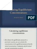 Calculating Equilbrium Concentrations PDF
