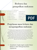 Sejarah Masa Berburu Dan Mengumpulkan Makanan