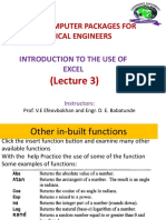 CHE317 Excel Lect3